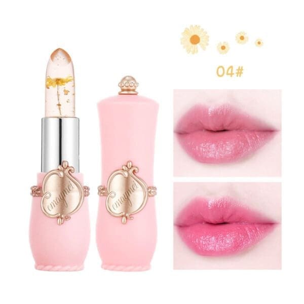 Jelly Lipstick Emaymei Yellow - Black and solid