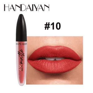 Handaiyan 4X Matte Liquid Lipstick Long Lasting Waterproof Smudge-Proof Matte Finish Warm Rose Pink