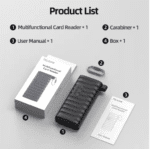 Multifunctional Type-c Card Reader Telesin – Black and solid