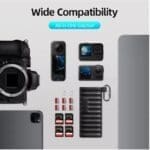 Multifunctional Type-c Card Reader Telesin – Black and solid