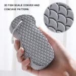3D baby Exfoliating Sponge – Black and Solid