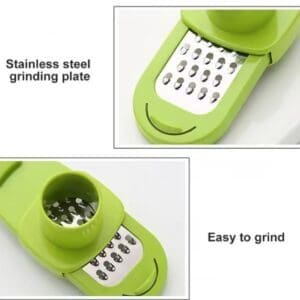 Ginger & Garlic Grater – Compact Stainless-Steel Kitchen Tool- Black and solid