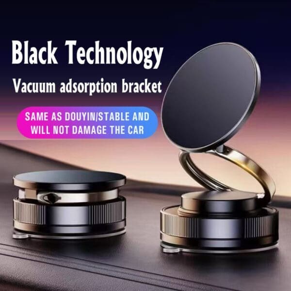 Magnetic Car Mobile Holder - Blackandsolid