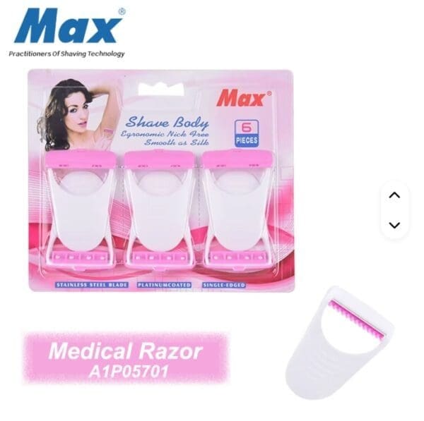 Silk Care Lady Shave – Gentle Medical Prep Razor- Black and solid